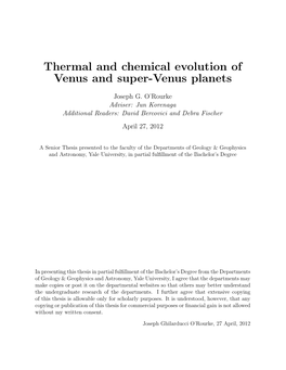 Thermal and Chemical Evolution of Venus and Super-Venus Planets