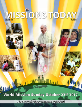 World Mission Sunday October 22Nd 2017