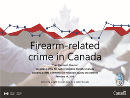 Firearm-Related Crime in Canada