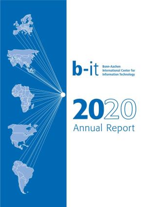 Annual Report Foreword by the Chair of the B-It Foundation