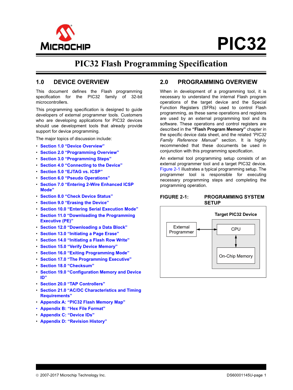 PIC32 Flash Programming Specification