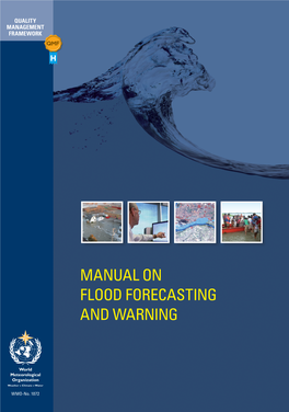 Manual on Flood Forecasting and Warning