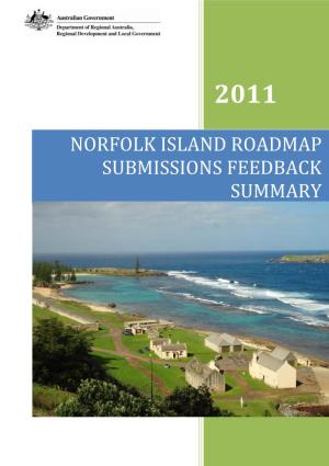 Norfolk Island Roadmap Submissions Feedback Summary