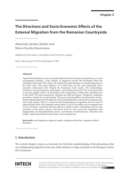 The Directions and Socio-Economic Effects of the External Migration from the Romanian Countryside