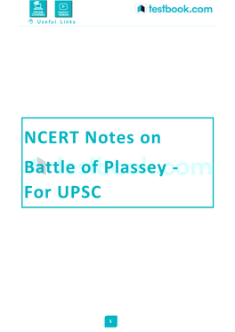 Battle of Plassey - for UPSC