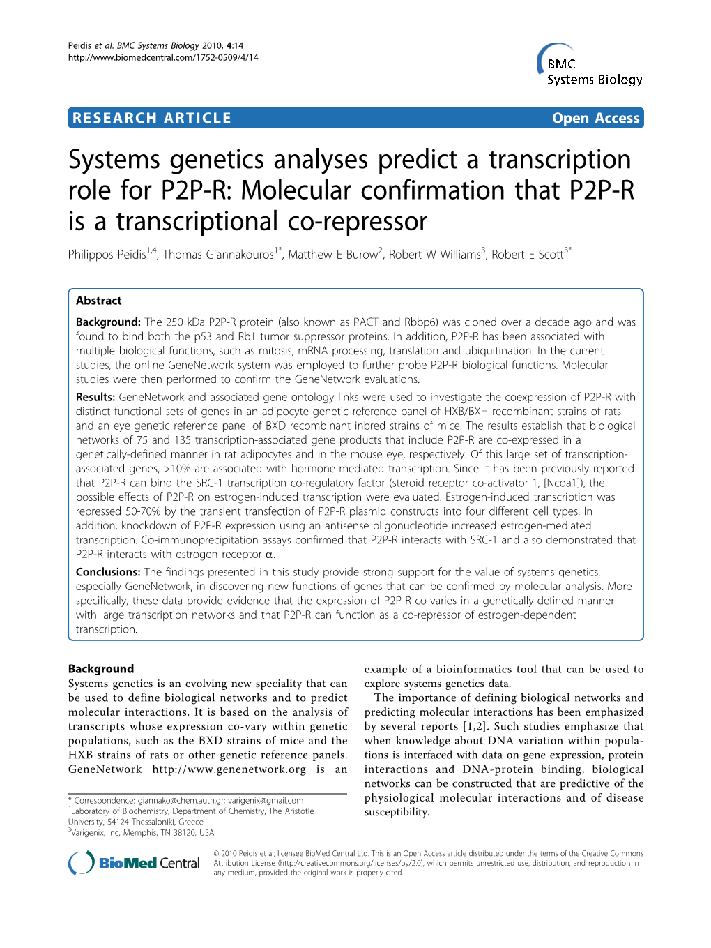 Systems Genetics Analyses Predict a Transcription Role