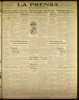 La Prensa De 3 De Octubre De 1928, Nº 3344