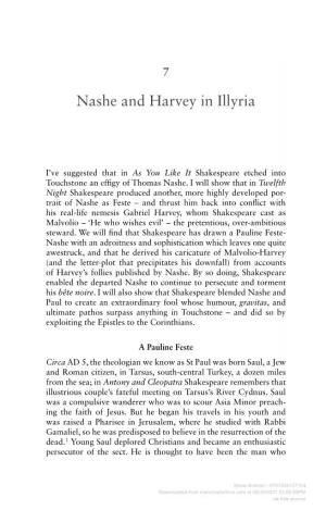 Nashe and Harvey in Illyria