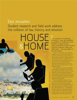 Housing Issues in East Jerusalem