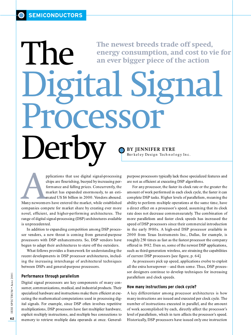 The Digital Signal Processor Derby