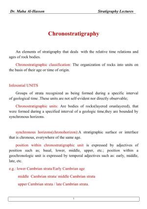 Chronostratigraphy