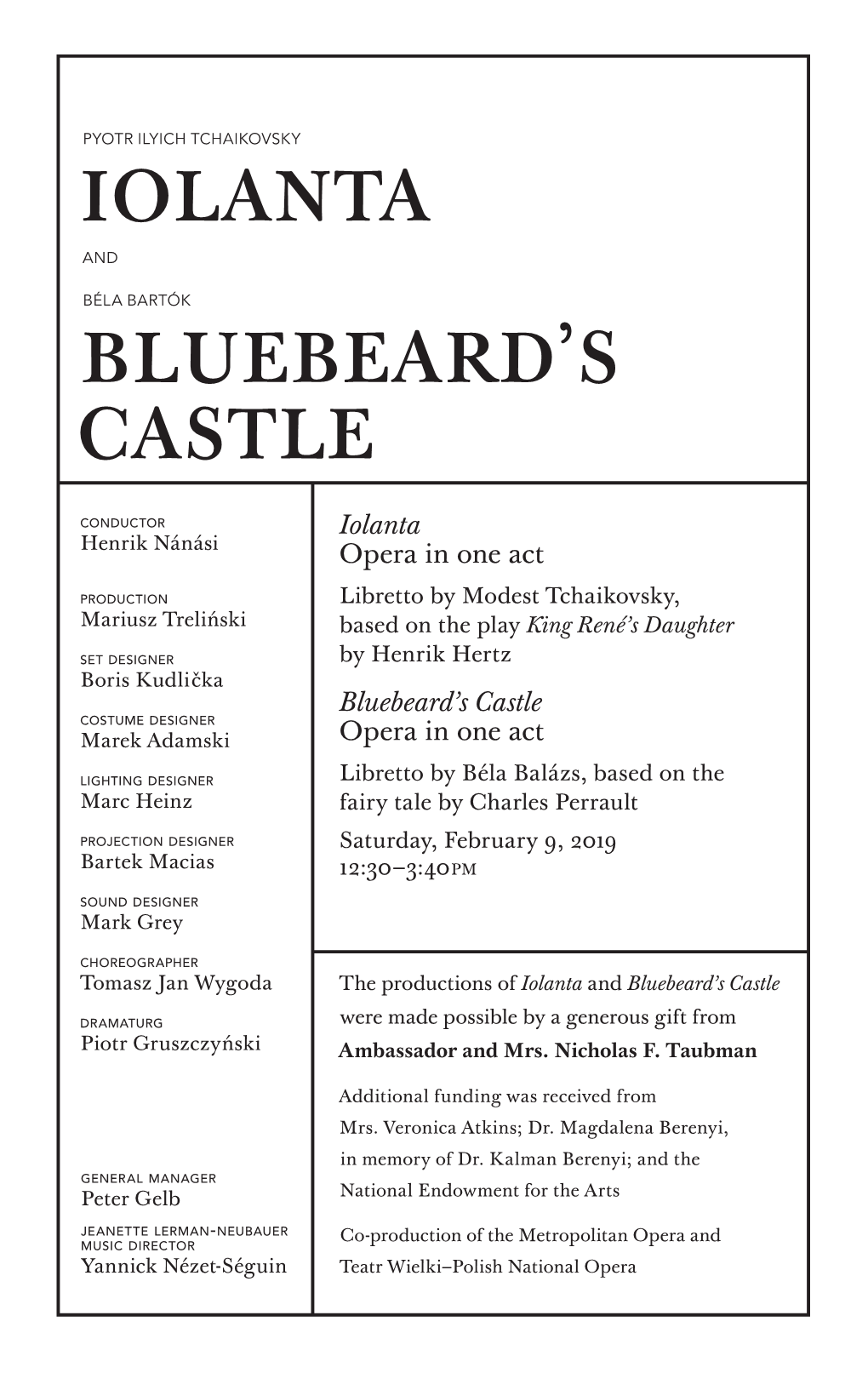 Bluebeard's Castle