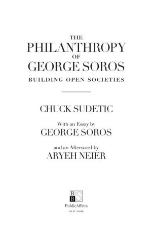 Philanthropy George Soros