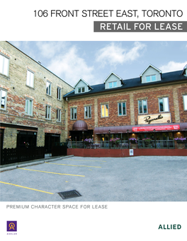106 Front Street East, Toronto Retail for Lease