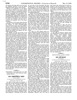 CONGRESSIONAL RECORD— Extensions of Remarks E780 HON