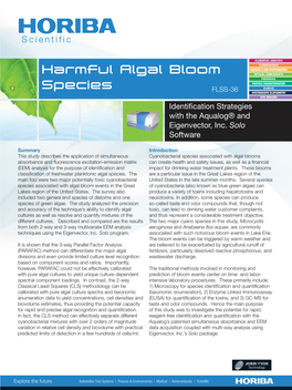 Harmful Algal Bloom Species