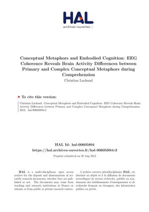 Conceptual Metaphors and Embodied Cognition