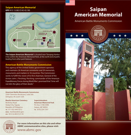 Brochure: Saipan American Memorial