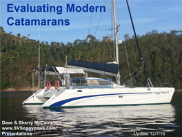 Evaluating Modern Catamarans