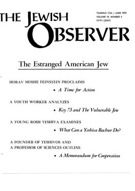 The Estranged American Jew