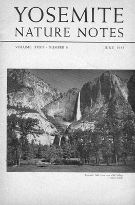 Yosemite Nature Notes 32, No. 6