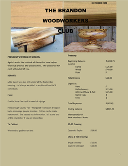 The Brandon Woodworkers Club