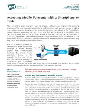Accepting Mobile Payments with a Smartphone Or Tablet