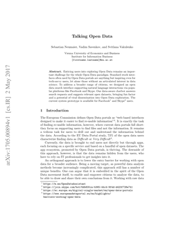 Talking Open Data