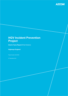 HGV Incident Prevention Project
