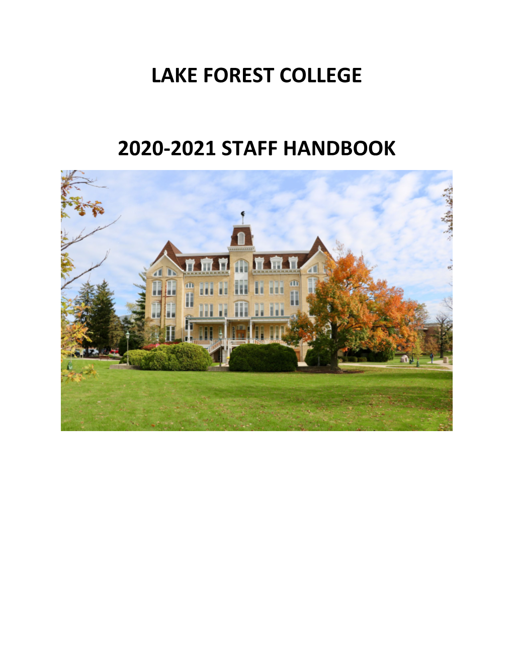 Staff Handbook