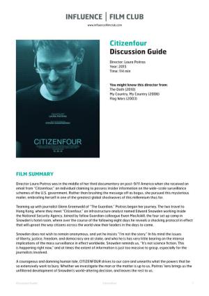 Citizenfour Discussion Guide