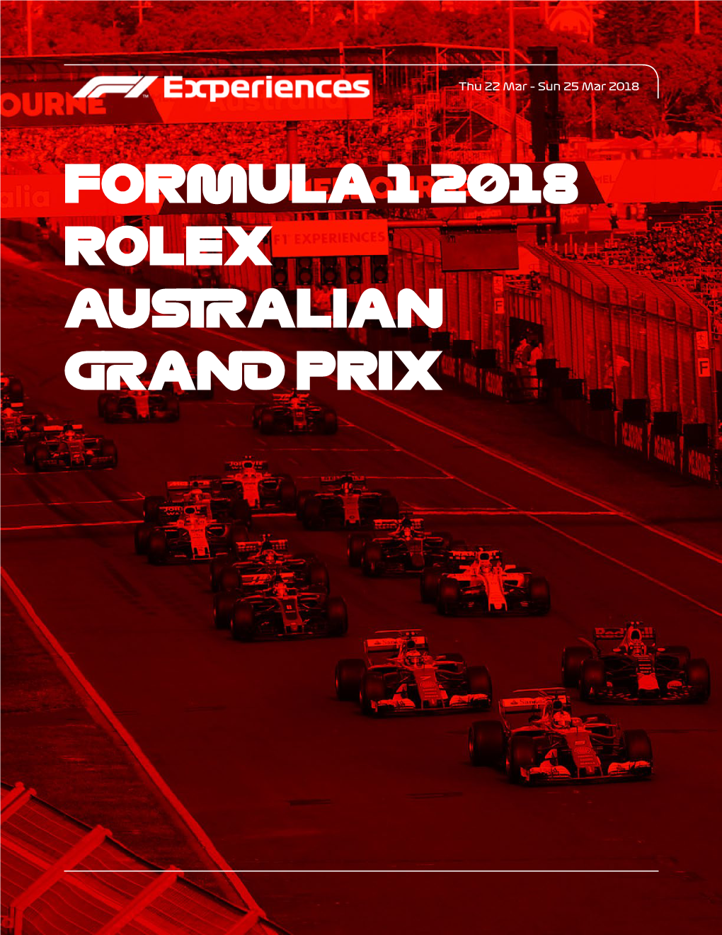 Formula 1 2018 Rolex Australian Grand Prix