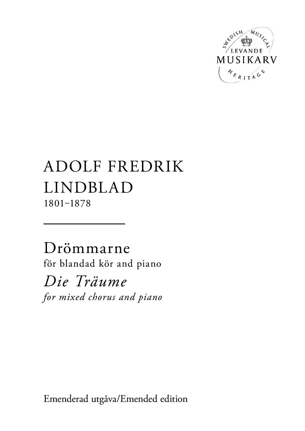 ADOLF FREDRIK LINDBLAD Drömmarne