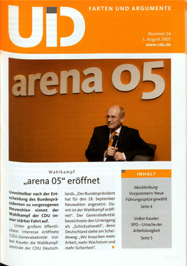 UID 2005 Nr. 24, Union in Deutschland