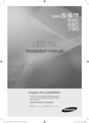 LED TV Installation Manual