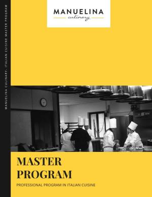 Master Program Brochure