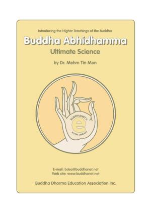 Buddha Abhidhammaabhidhamma Ultimate Science