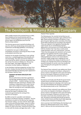 The Deniliquin & Moama Railway Company