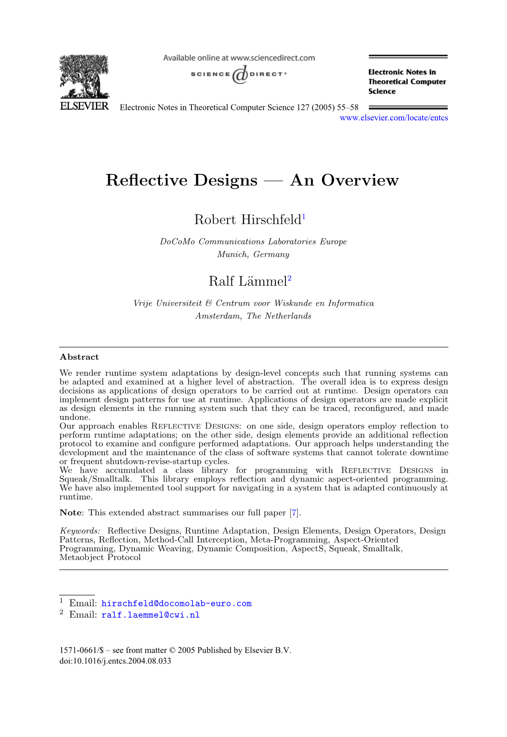 Reflective Designs