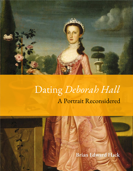 Dating Deborah Hall a Portrait Reconsidered