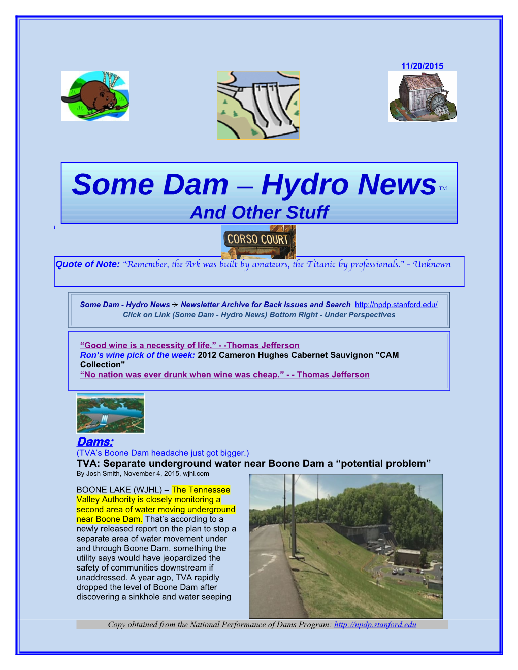 Some Dam – Hydro Newstm