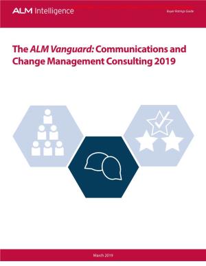 The ALM Vanguard: Communications and Change Management Consulting 2019