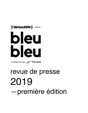 Revue De Presse 2019 —Première Édition Annonce D’Un Nouveau Festival
