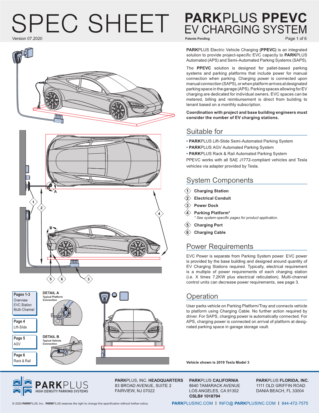 Spec Sheet Parkplus Ppevc