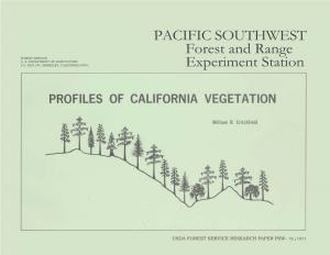 Profiles of California Vegetation. Berkeley, Calif., Pacific SW