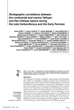 Stratigraphie Corrélations Between the Continental and Marine Tethyan and Peri-Tethyan Basins During the Late Carboniferous and the Early Permian