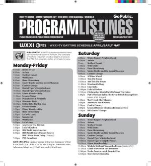 Program Listings