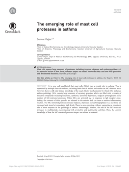 The Emerging Role of Mast Cell Proteases in Asthma