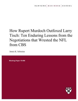 How Murdoch Outfoxed CBS V3.0