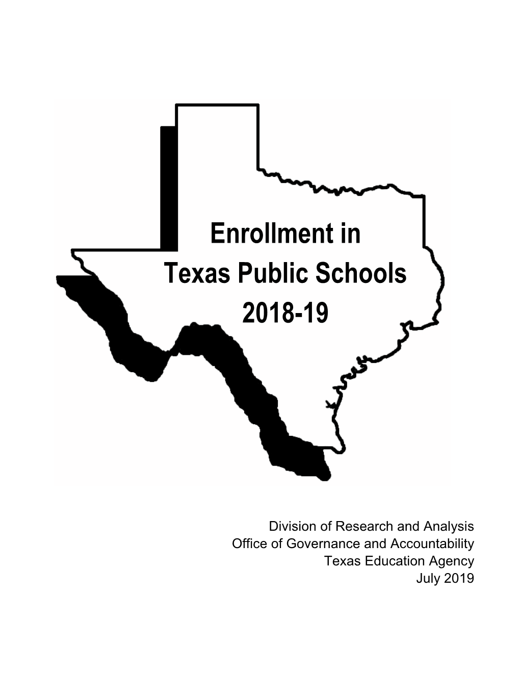 Enrollment in Texas Public Schools 2018-19